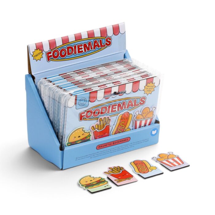Set de marcadores magnéticos para livros Foodiemals Fast Food