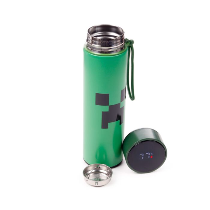 Garrafa com termómetro digital - Minecraft Creeper