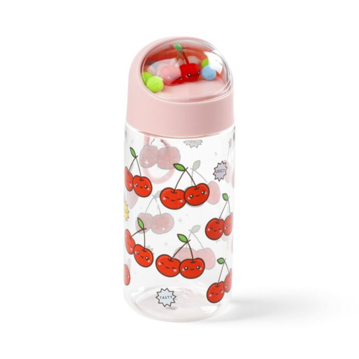 Garrafa infantil anti-quebra com charminhos - Foodiemals Cherry
