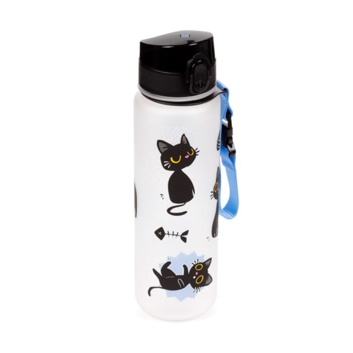Garrafa à prova de quebra Topo Pop Lucky o Gato negro da sorte