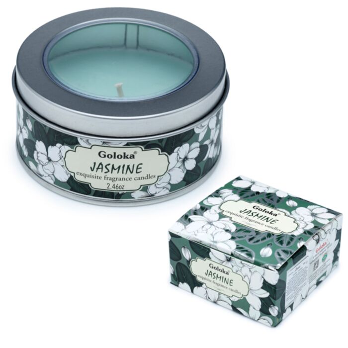 Vela de Cera em lata - Goloka Jasmin