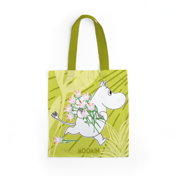 Saco Tote reutilizável Mumin Tammi Green