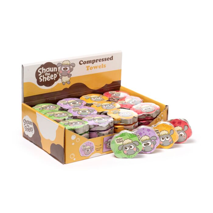 Toalha comprimida Kawaii Shaun a Ovelha