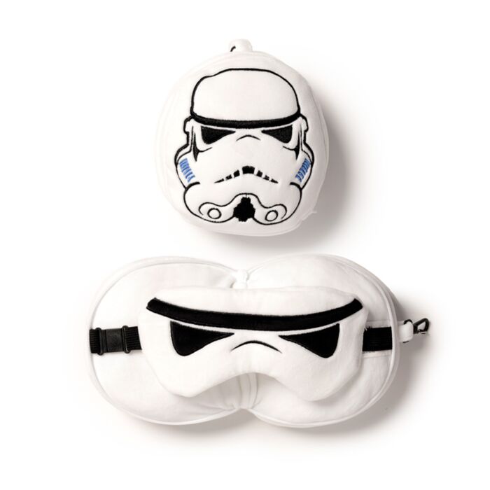 Almofada de viagem e máscara para dormir Relaxeazzz - Stormtrooper