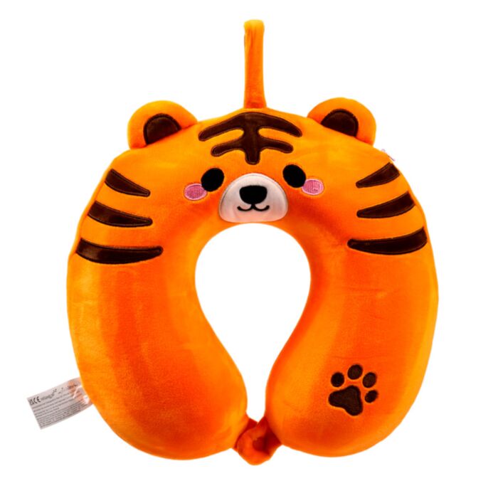 Almofada de Viagem com Memória em Pelúcia Relaxeazzz - Alfie o Tigre