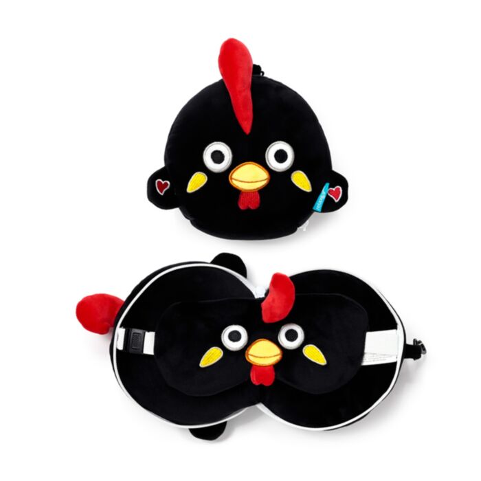 Almofada de Viagem e máscara para dormir Relaxeazzz Galo De Barcelos