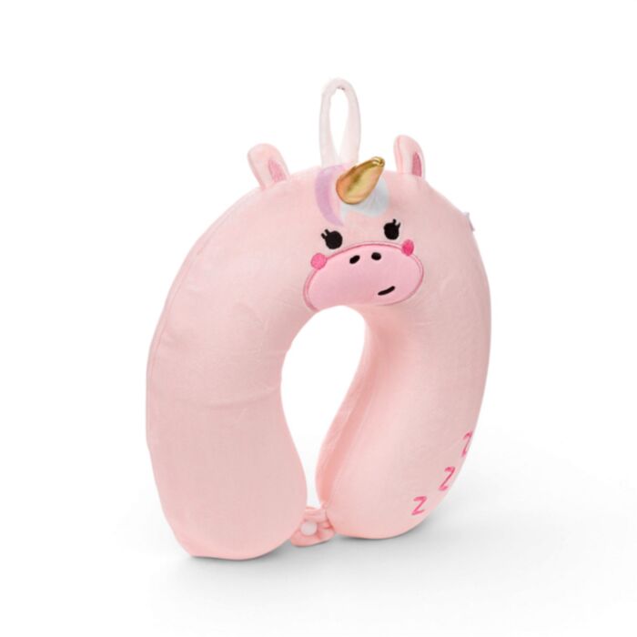 Almofada de Viagem KIDS com Memória em Pelúcia Relaxeazzz - Adoracorns Bella o Unicórnio