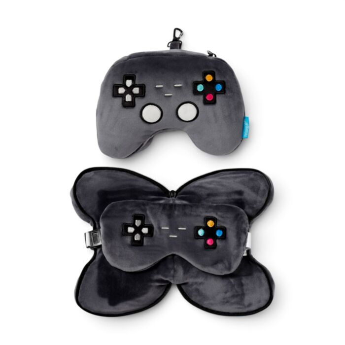 Almofada de Viagem e máscara para dormir Relaxeazzz Comando de jogo Game Over