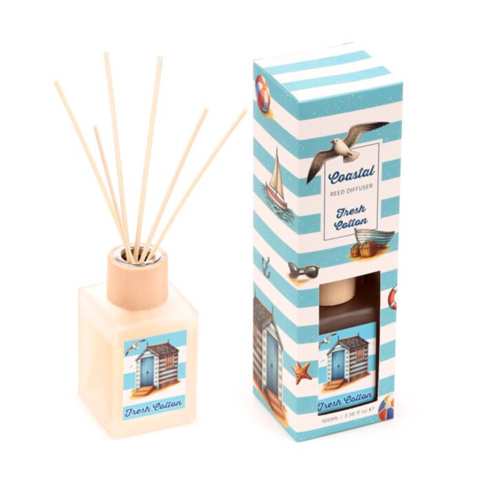 Difusor de fragrância Mikado 100ml Algodão fresco da costa e beira-mar
