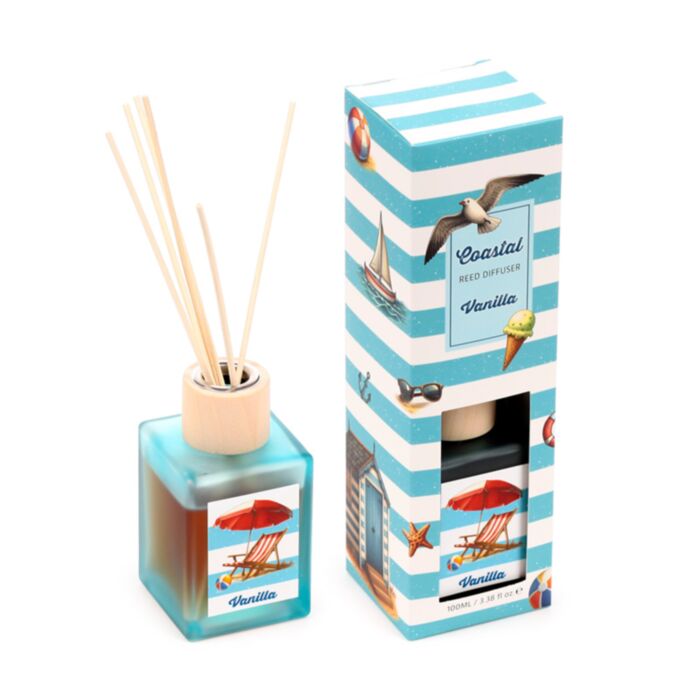 Difusor de fragrância Mikado 100ml Baunilha da costa e beira-mar