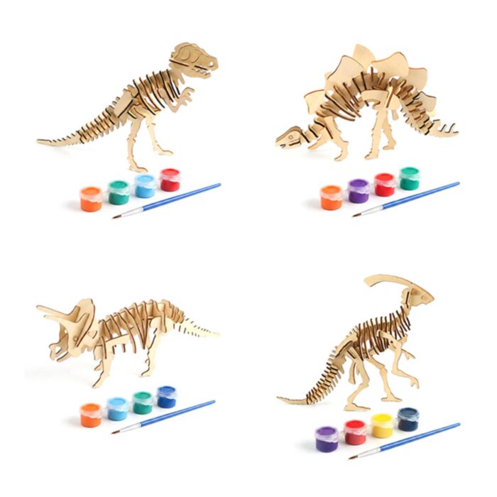 Pinte o seu Esqueleto de Dinossauro DIY