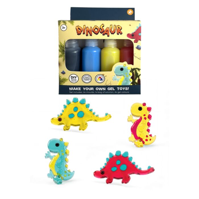 Pinte o seu próprio brinquedo em gel Dinossauro DIY