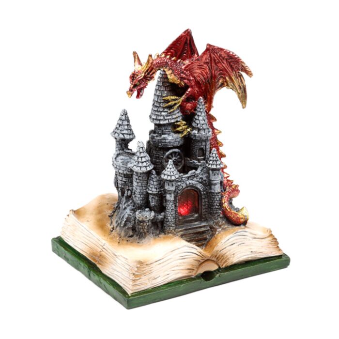 Dark Legends Castelo de conto de fadas encantado Dragão de fogo LED