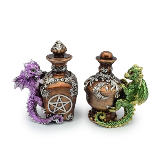 Elementos Dragão Bebé com Frasco de Poção Mágica