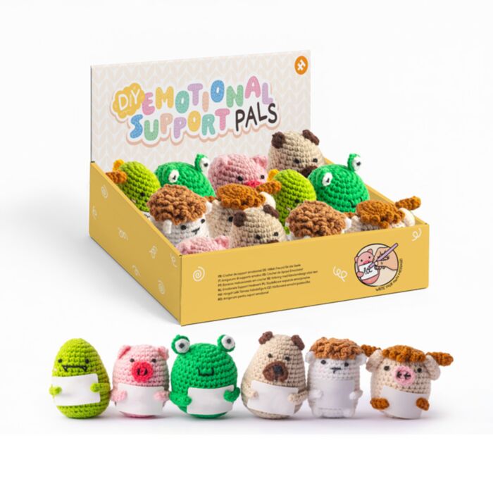 Amigo Confortinho em Crochê Animais Mix 2 (Cartão em branco)
