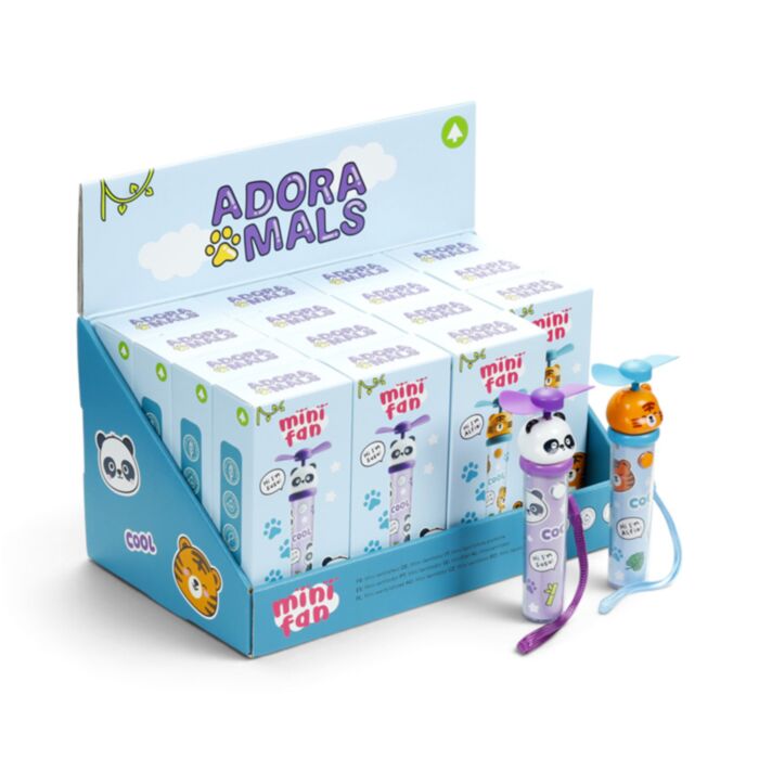 Mini ventilador portátil recarregável USB Adoramals Selvagem