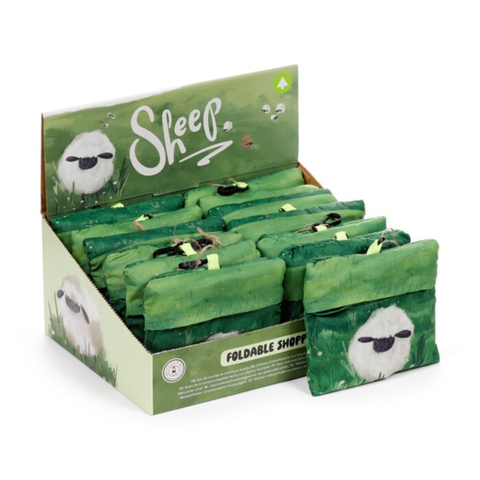 Saco de compras reutilizável dobrável Ovelha