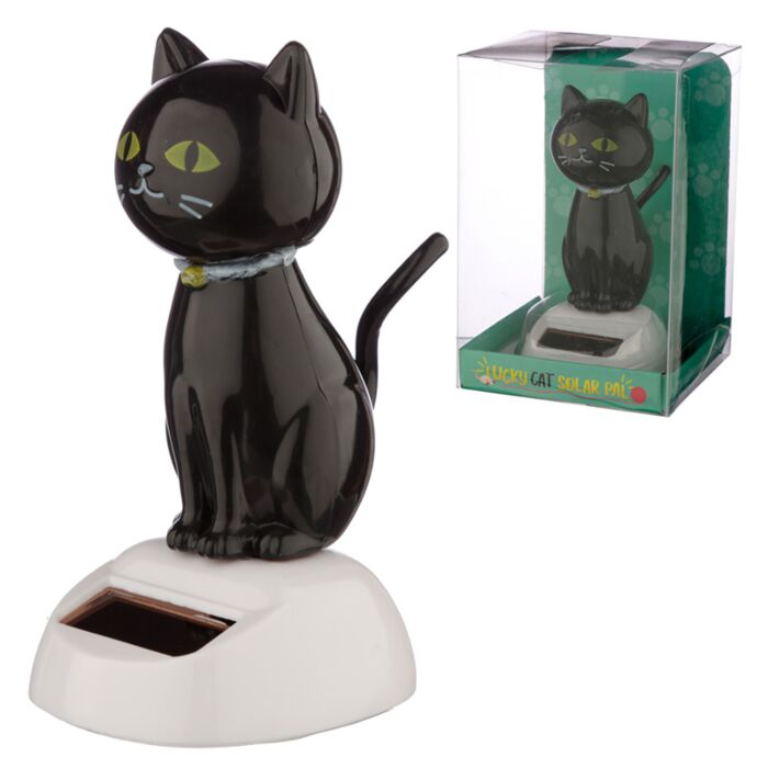 Boneco Solar - Gato Preto da Sorte