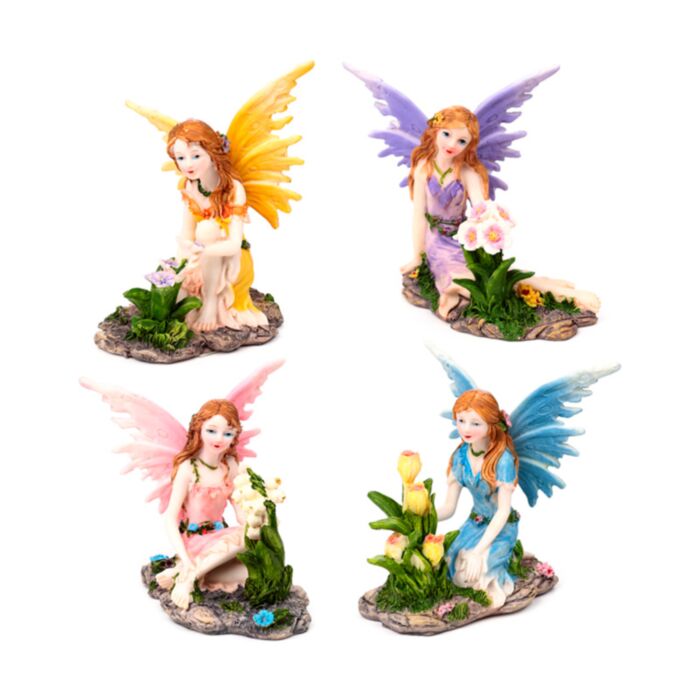 Daydream Fada das Flores com flores de primavera