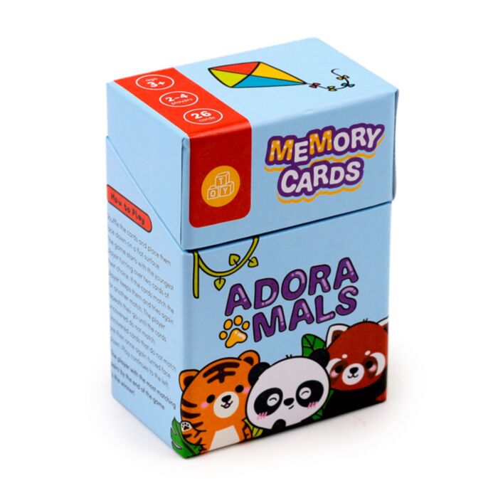 Set de cartas de memória para crianças Adoramals Selvagem