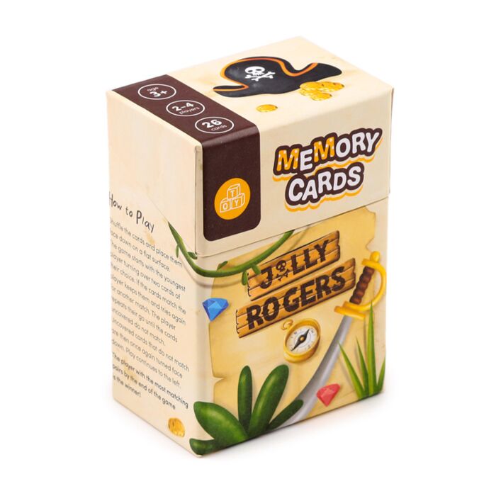 Set de cartas de memória para crianças Pirata Jolly Rogers