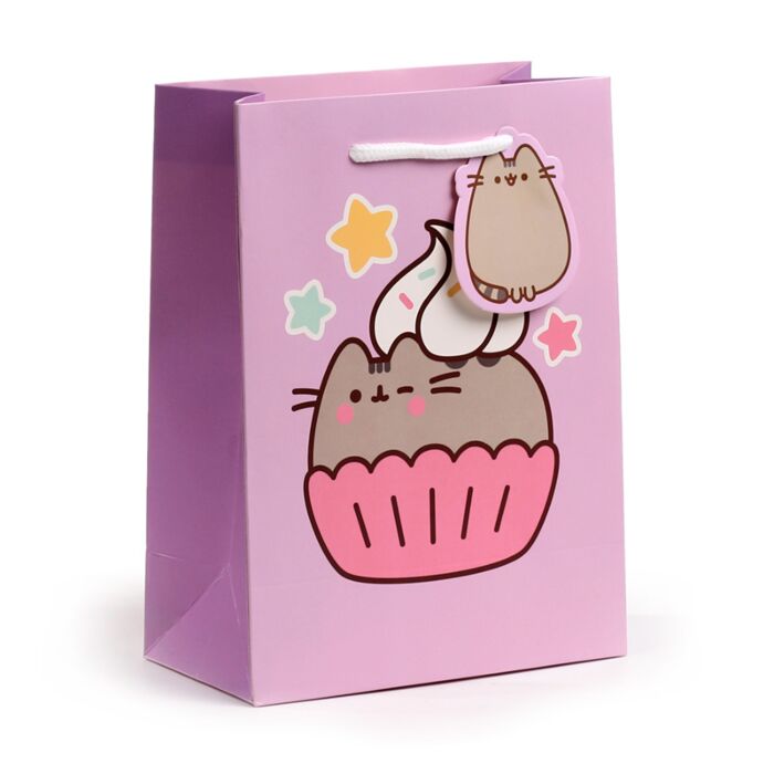 Saco para presentes Pusheen Cupcake - Médio