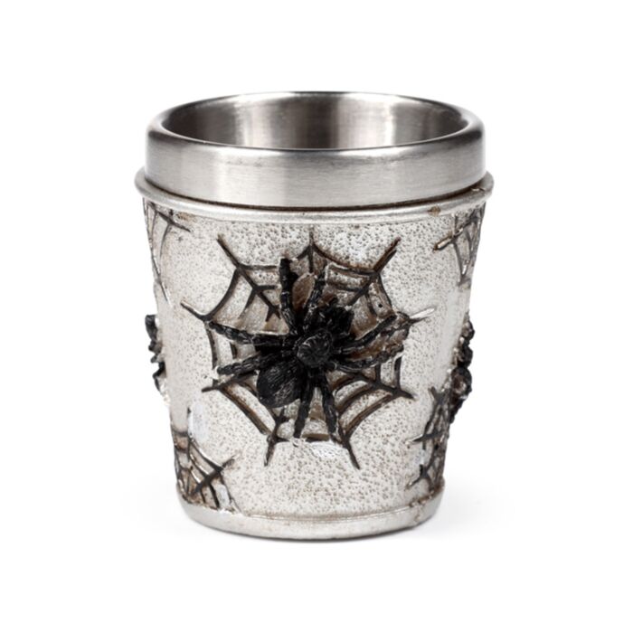 Copo de shot decorativo  Teia de aranha decorativa 