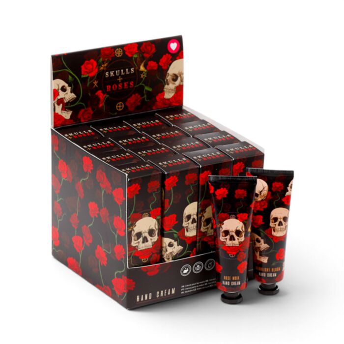 Creme de mãos Hidratante Caveiras e Rosas 30ml