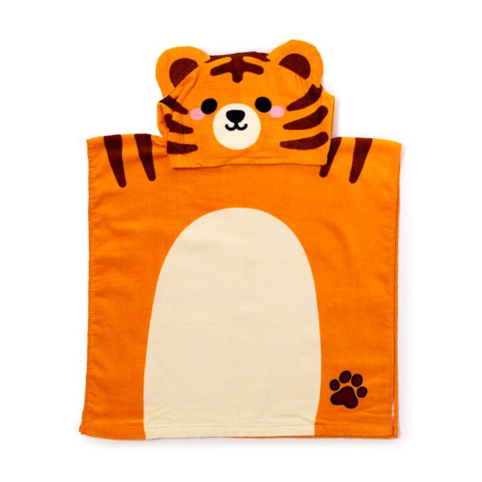 Toalha infantil com capuz Alfie o tigre Adoramals