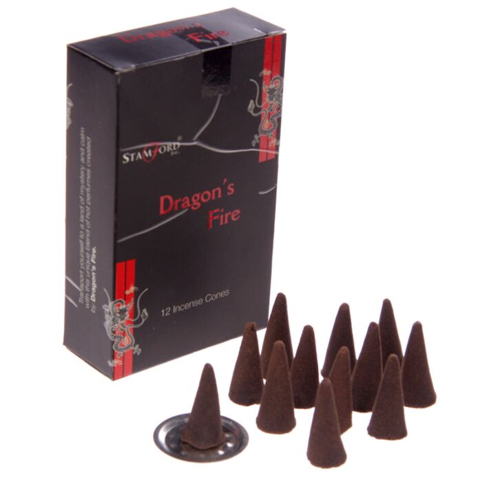Cones de Incenso Stamford Negro Fogo de Dragoes