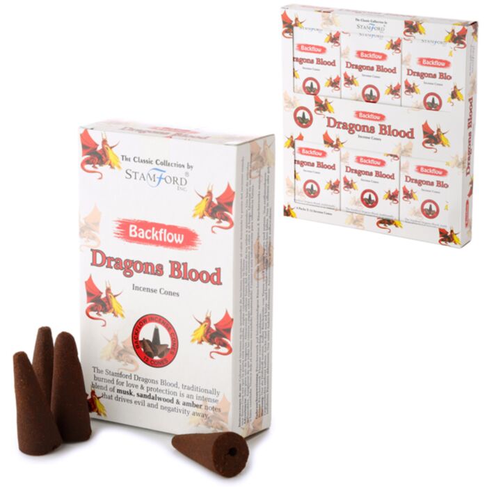 37424 Cones de Incenso Refluxo Stamford - Sangue de Dragão