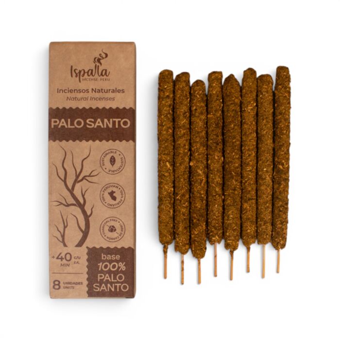 Ispalla Peruvian Varinhas grossas de incenso de Palo Santo