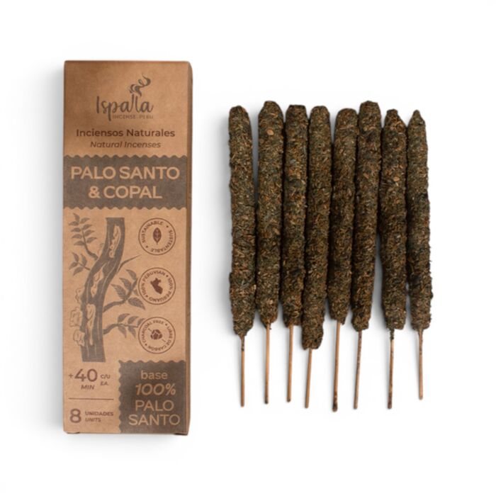 Ispalla Peruvian Palo Santo e Varinhas grossas de incenso copal