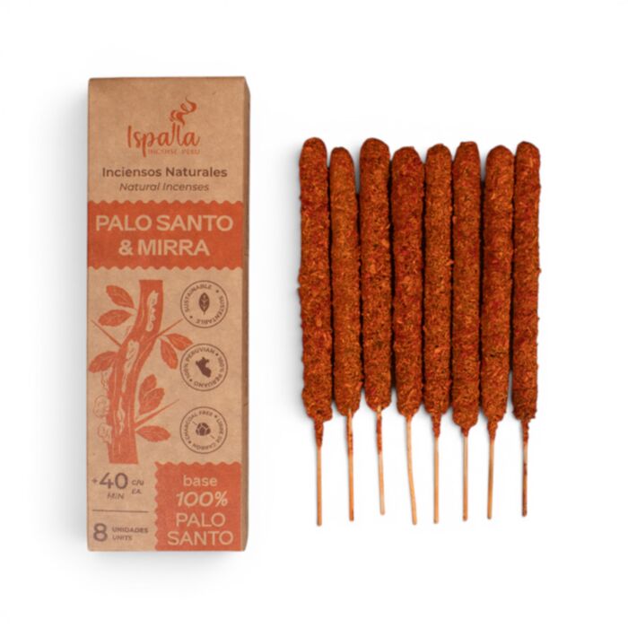 Ispalla Peruvian Palo Santo e Varinhas grossas de incenso mirra