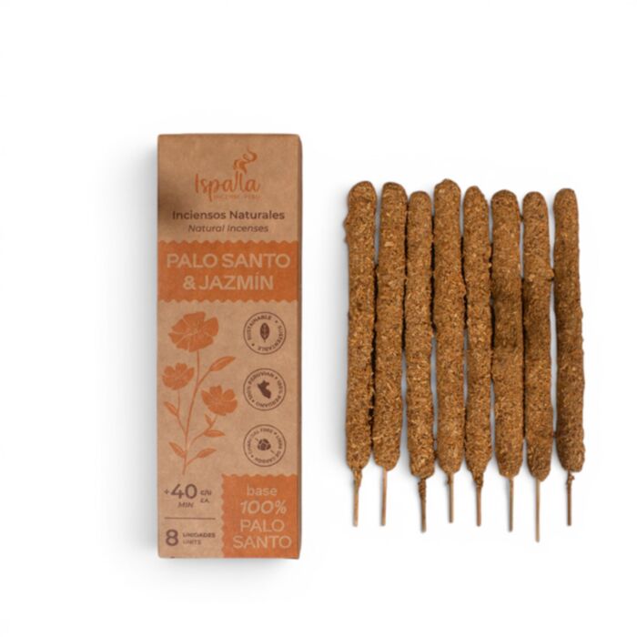 Ispalla Peruvian Palo Santo e Varinhas grossas de incenso Jasmim