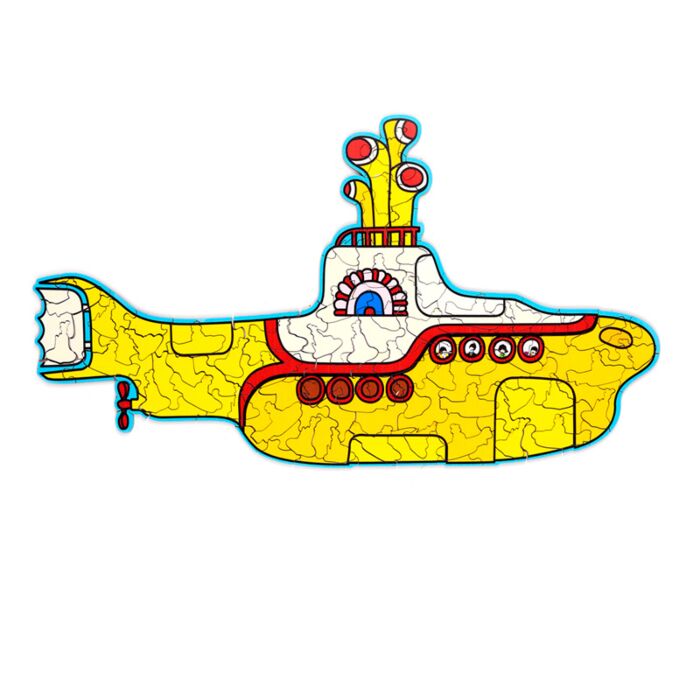 Puzzle com 130 peças forma The Beatles Yellow Submarine