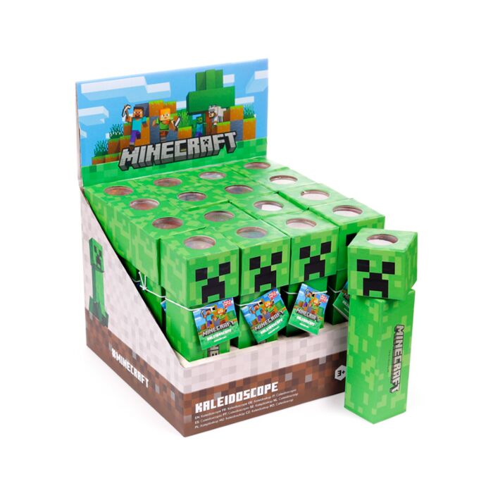 Caleidoscópio moldado Minecraft Creeper 