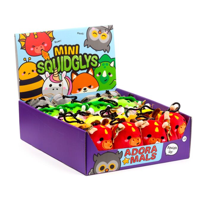 Porta-chaves de pelúcia Squidglys Adoramals