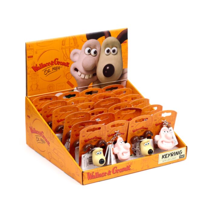 Porta-chavesWallace & Gromit com LED