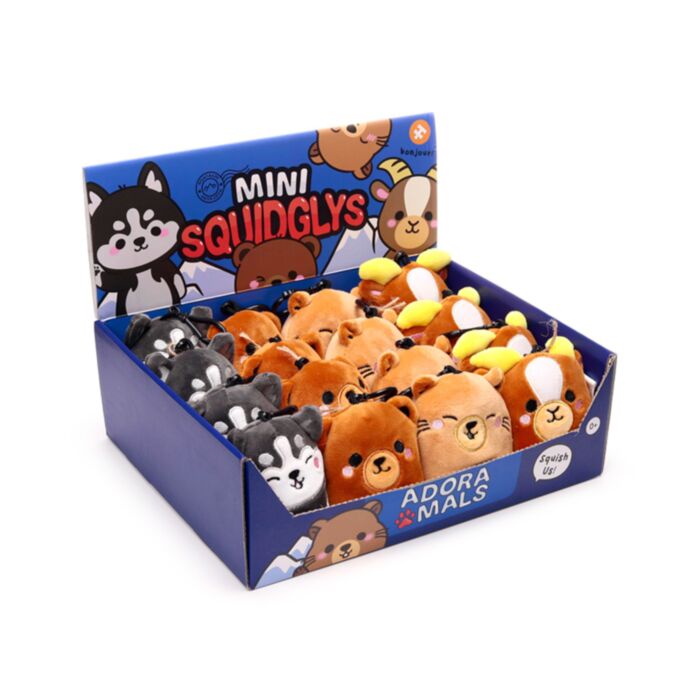Mini Porta-chaves de pelúcia Squidglys Adoramals Montanha