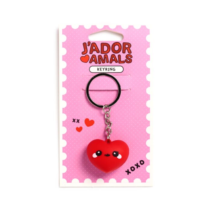Porta-chaves PVC 3D J´Adoramals Heart Coração