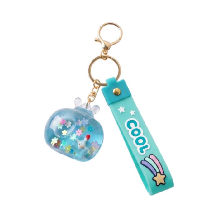 Porta-chaves com líquido para mala PVC QuirKeys Ganso