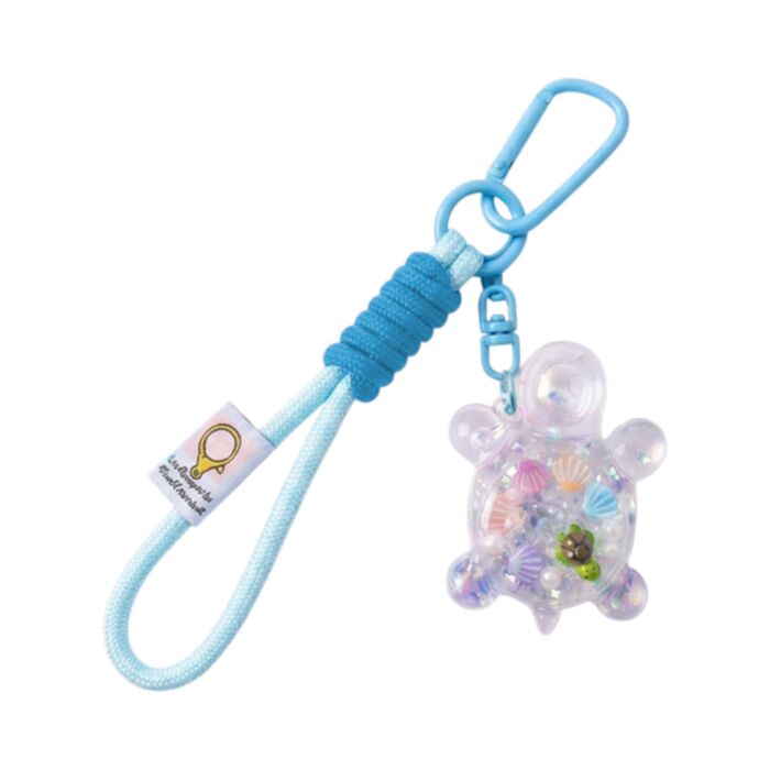 Porta-chaves com líquido para mala QuirKeys Tartarugas e conchas