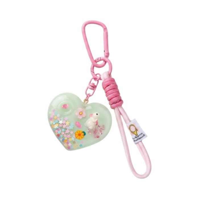 Porta-chaves com líquido para mala QuirKeys Heart Coração