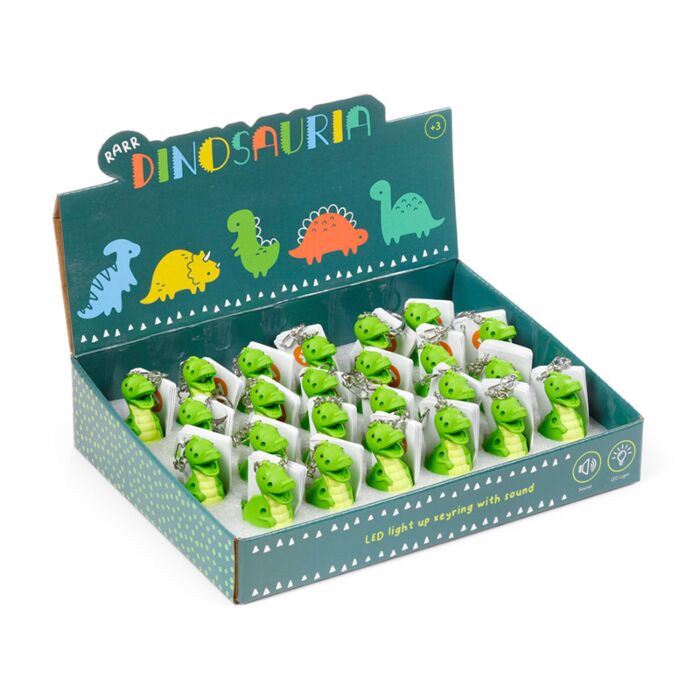 Porta-chaves Dinossauro com LED