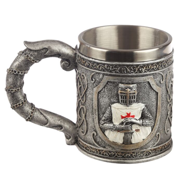 Figura medieval decorativa Cavalheiro das Cruzadas