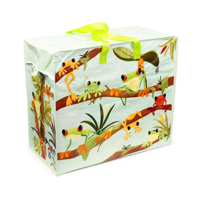 Saco de armazenamento com Zip Rãs Tropicais