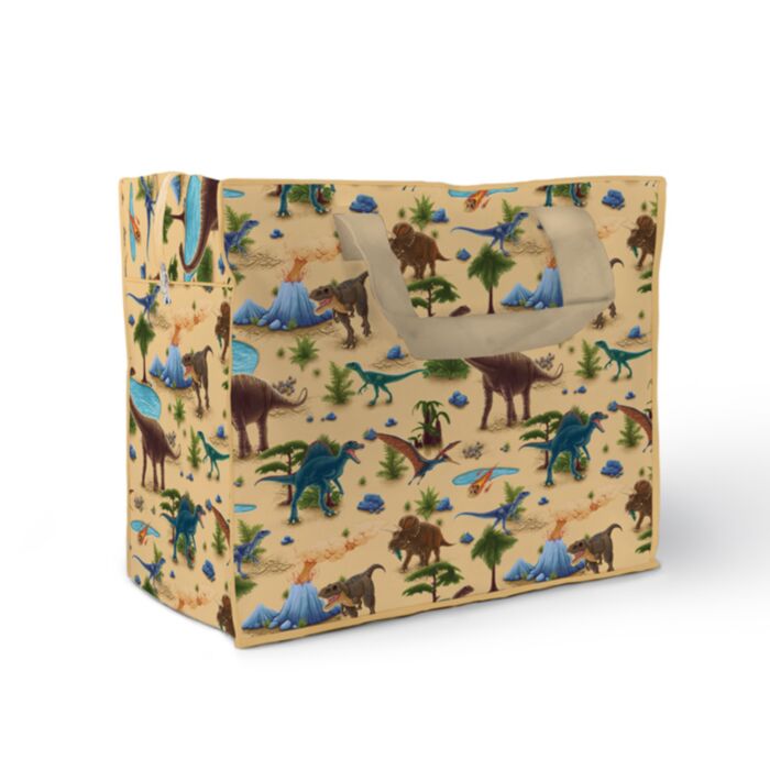 Saco de armazenamento com Zip Dinossauro