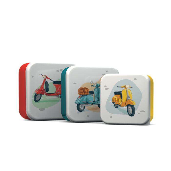 Set de 3 tuppers M/L/XL Scooter