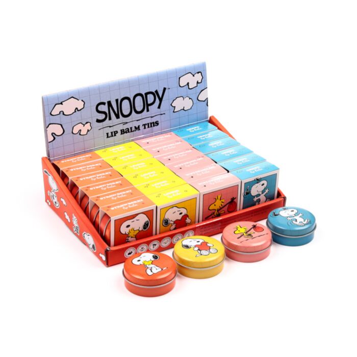Bálsamo labial em lata  Peanuts Snoopy & Woodstock